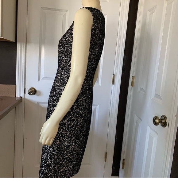 𝅺NEW with tags Lafayette 148 New York Savannah Dress Black & Cream 4 - Picture 5 of 13